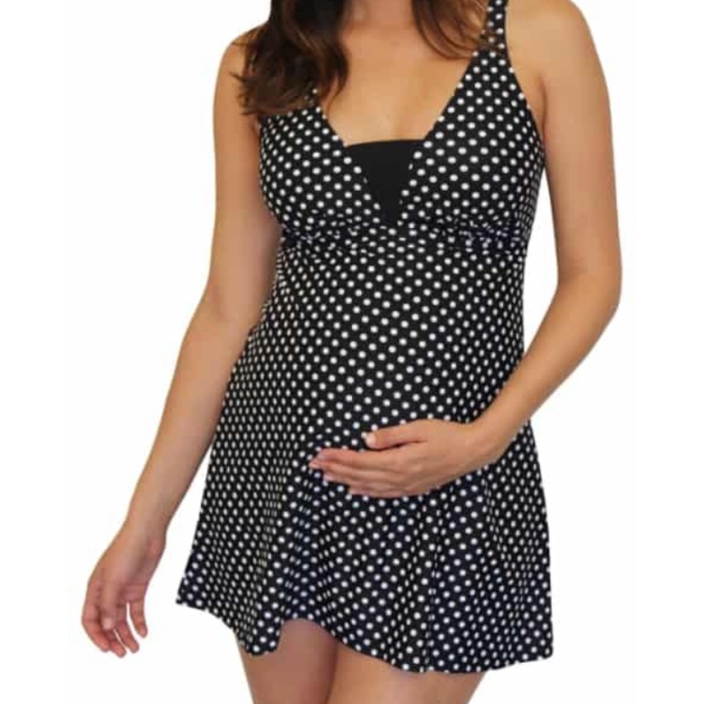 Mermaid maternity “Dresskini” maternity swim top